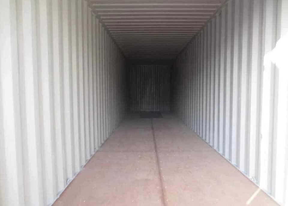 contenedor marítimo blanco de 40 pies – nuevo